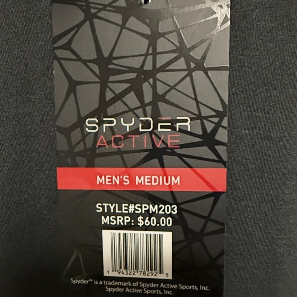 Spyder Men's Dark Gray Short Sleeve Tee - Picture 5 of 5